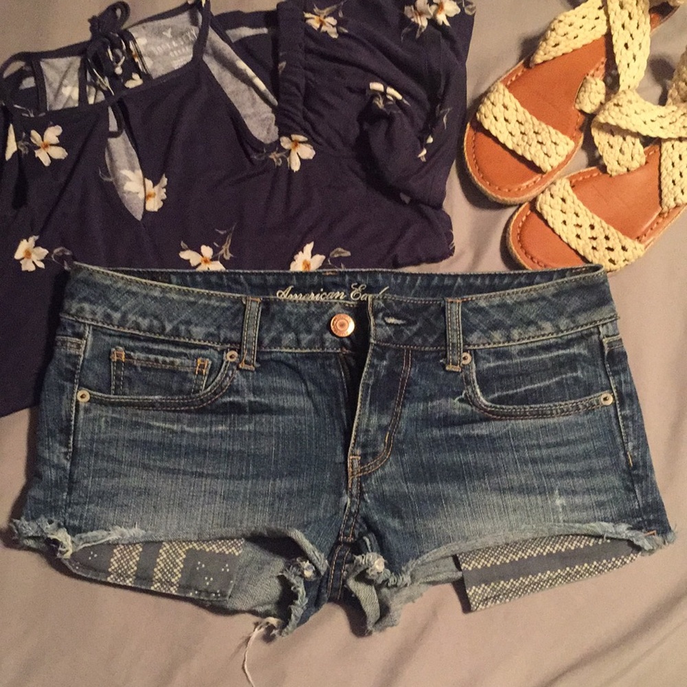 American Eagle Shortie Shorts with Pocket Detail